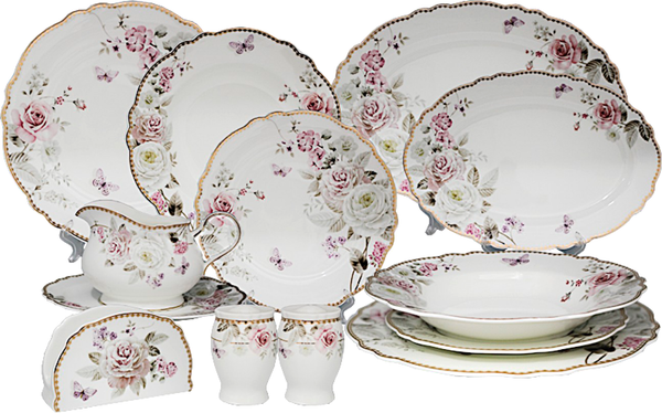 Изображение товара Набор столовой посуды Lenardi Пионы 108-215