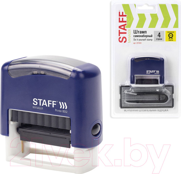 Изображение товара Штамп самонаборный Staff 237424
