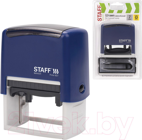 Изображение товара Штамп самонаборный Staff 237430