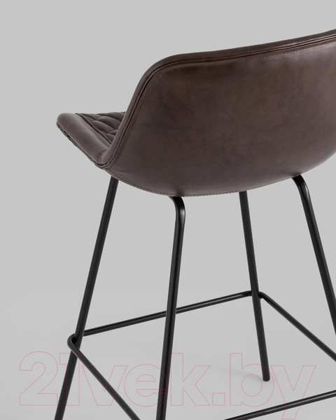 Изображение товара Стул барный Stool Group Деймон полубарный / AV 463-Pch-08(PP) (экокожа коричневый)