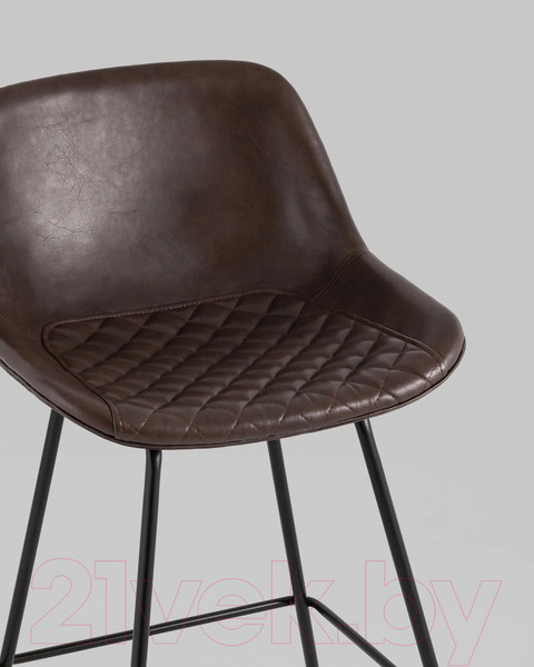 Изображение товара Стул барный Stool Group Деймон полубарный / AV 463-Pch-08(PP) (экокожа коричневый)