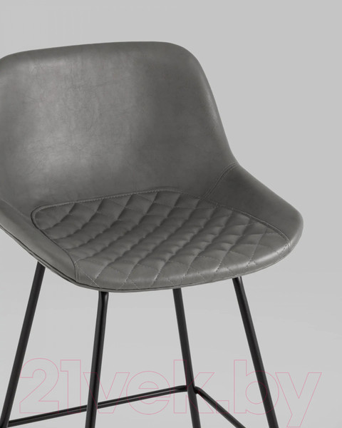 Изображение товара Стул барный Stool Group Деймон полубарный / AV 463-Pg-08(PP) (экокожа серый)