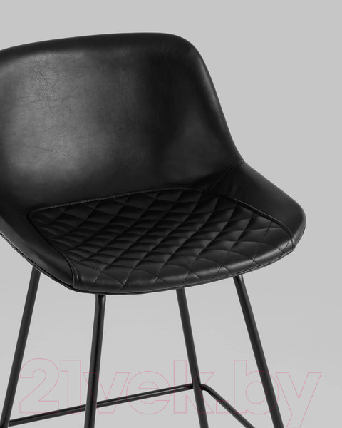 Изображение товара Стул барный Stool Group Деймон полубарный / AV 463-Pb-08(PP) (экокожа черный)