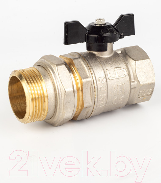 Изображение товара Шаровой кран LD Pride Ду 32 / LD.47.306.32 (ручка бабочка)
