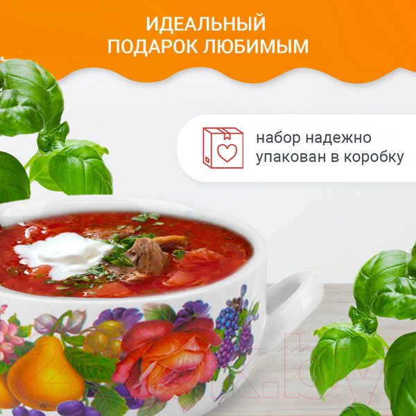 Изображение товара Набор чаш бульонных Pomi d'Oro P290022 (с ложками)