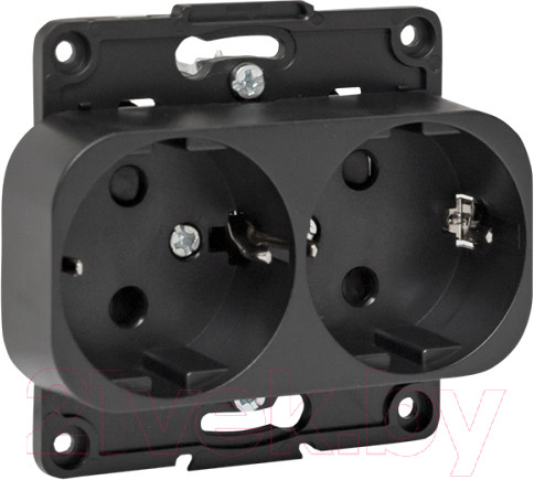 Изображение товара Розетка EKF PROxima Стокгольм / EYR16-128-20 (черный)