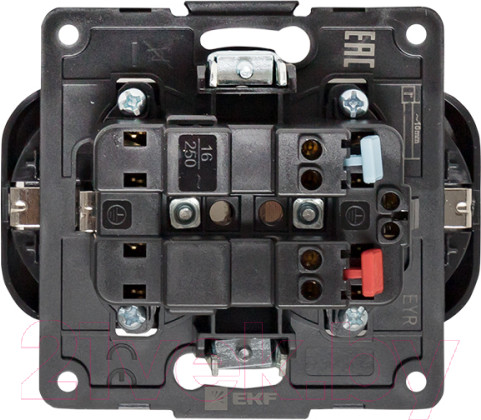 Изображение товара Розетка EKF PROxima Стокгольм / EYR16-128-20 (черный)