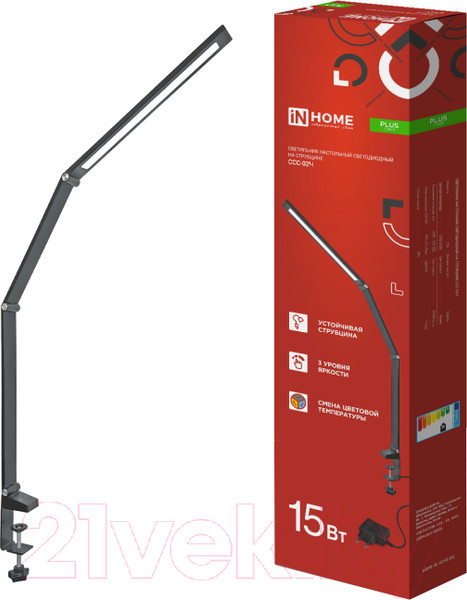 Изображение товара Настольная лампа INhome Plus ССC-02Ч / 4690612045269