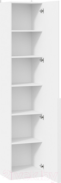 Изображение товара Шкаф-пенал ТриЯ Порто СМ-393.07.211 с 1 глухой дверью (белый жемчуг/белый софт)