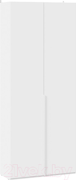 Изображение товара Шкаф ТриЯ Порто СМ-393.07.223 с 2 глухими дверями (белый жемчуг/белый софт)