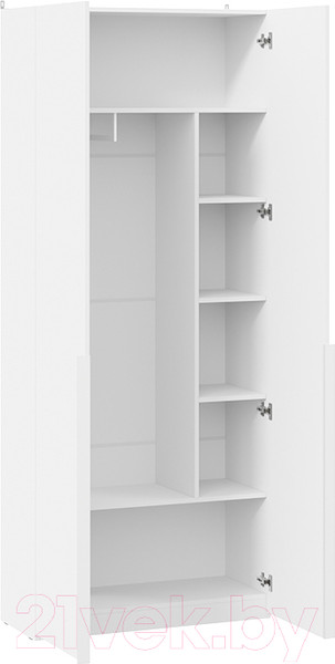 Изображение товара Шкаф ТриЯ Порто СМ-393.07.223 с 2 глухими дверями (белый жемчуг/белый софт)