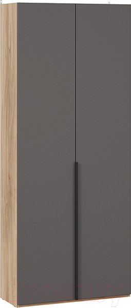 Изображение товара Шкаф ТриЯ Порто СМ-393.07.223 с 2 глухими дверями (яблоня беллуно/графит софт)
