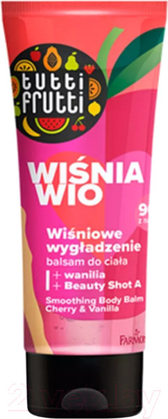 Изображение товара Крем для тела Farmona Tutti Frutti Вишня и Ваниль Разглаживающий (200мл)