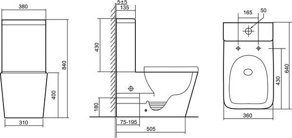 Изображение товара Унитаз напольный Triton Pro Corso CO-3006