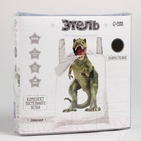 Изображение товара Комплект постельного белья Этель Green Dino 1.5сп / 4935514