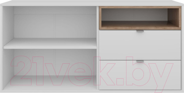 Изображение товара Тумба Аквилон №3 1330 (белое сияние/дуб ирландский)