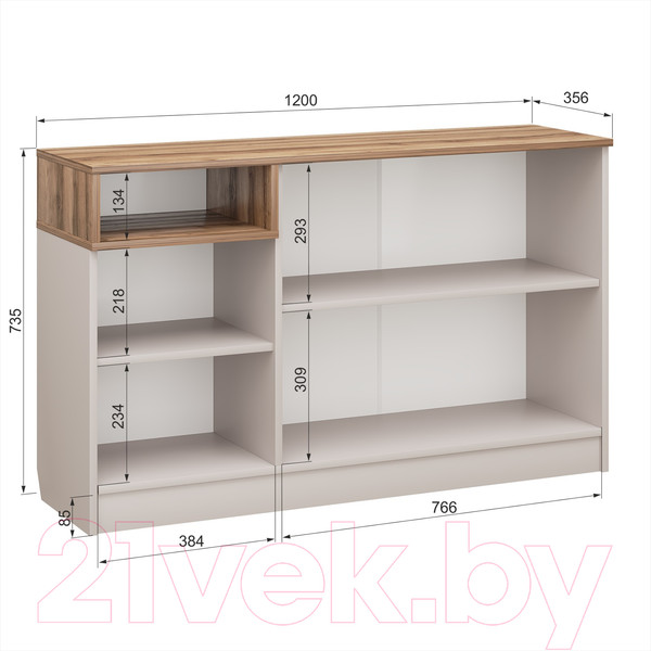 Изображение товара Тумба Аквилон Чарли №9.2 (кашемир/авелано)