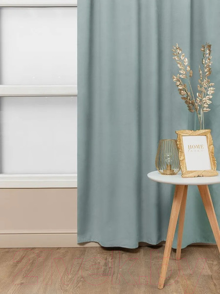 Изображение товара Комплект штор Amore Mio Однотонная замша 6ML 3872-029 150x270 / 92022 (бирюзовый)