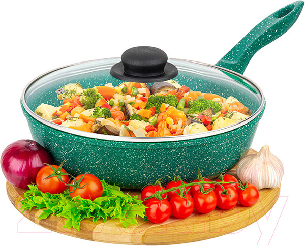 Изображение товара Сковорода Elan Gallery Гармония вкуса / 120637 (изумруд)