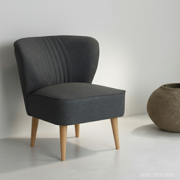 Изображение товара Кресло мягкое Mio Tesoro Унельма (Twist 20 Dark Grey)