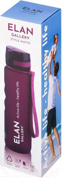 Изображение товара Бутылка для воды Elan Gallery Style Matte / 280144 (бургундия)