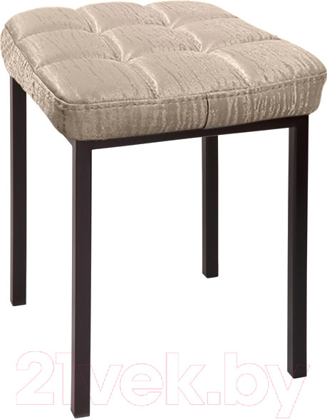Изображение товара Табурет Древпром Пуф ДП3-08 (черный матовый/Bengal бежевый)