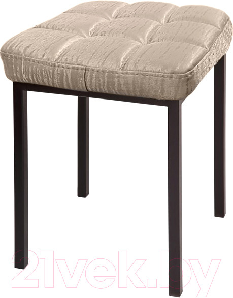 Изображение товара Табурет Древпром Пуф ДП3-08 (черный матовый/Bengal бежевый)