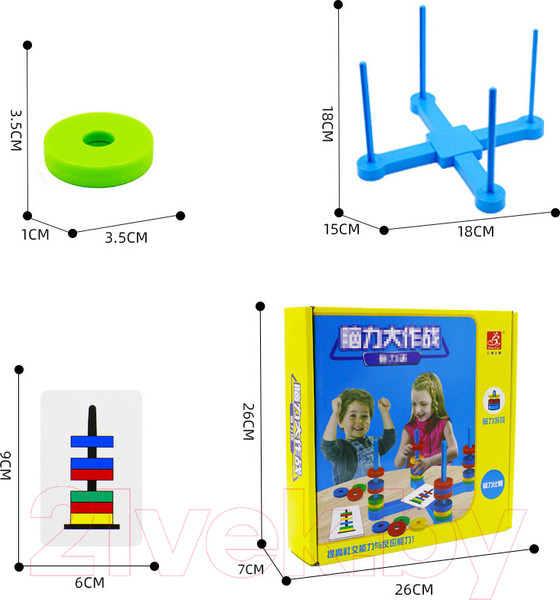 Изображение товара Игра-головоломка Top Goods Магнитные колечки 5127