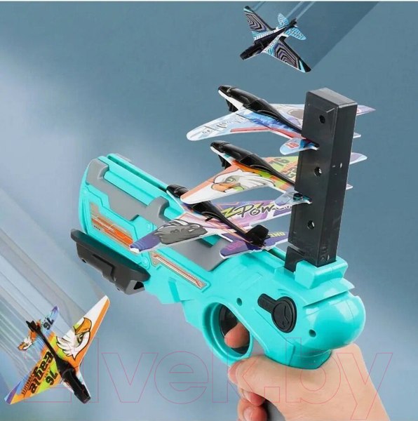 Изображение товара Бластер игрушечный Top Goods Катапульта с летающими самолетами AX269-G4