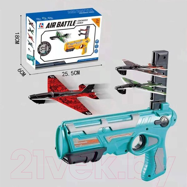 Изображение товара Бластер игрушечный Top Goods Катапульта с летающими самолетами AX269-G4