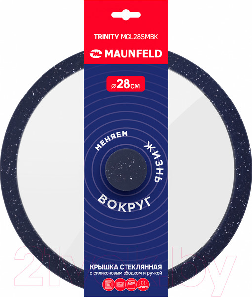 Изображение товара Крышка стеклянная Maunfeld Trinity MGL28SMBK