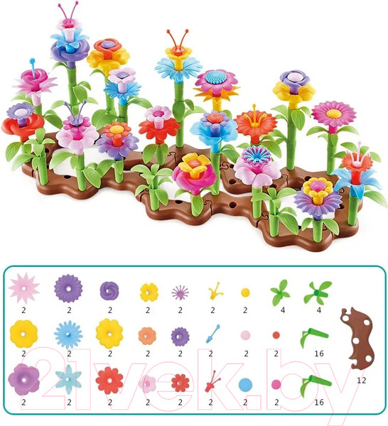 Изображение товара Конструктор Top Goods Цветочный сад 7104