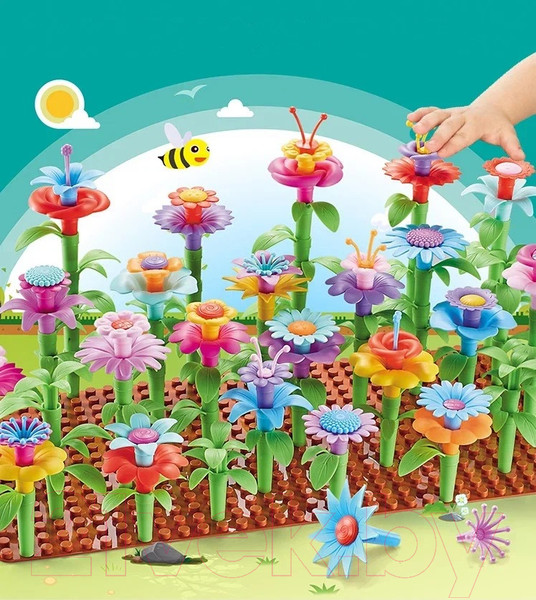Изображение товара Конструктор Top Goods Цветочный сад 7171