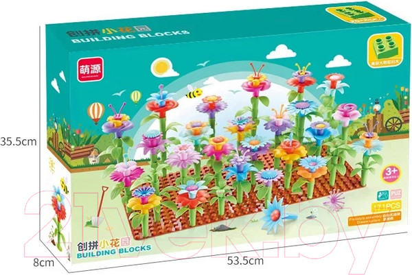 Изображение товара Конструктор Top Goods Цветочный сад 7171