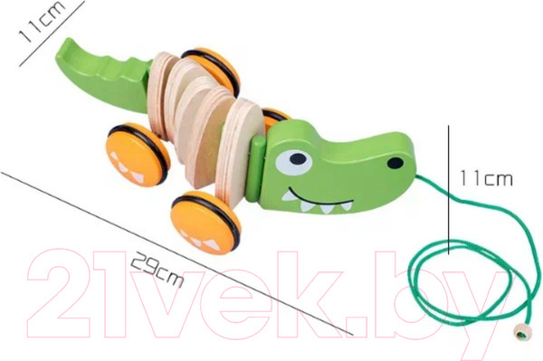 Изображение товара Игрушка-каталка Top Goods Крокодил TLC-С