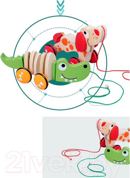 Изображение товара Игрушка-каталка Top Goods Крокодил TLC-С