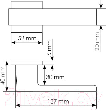 Изображение товара Ручка дверная Morelli MH-56-S6 BL (черный)