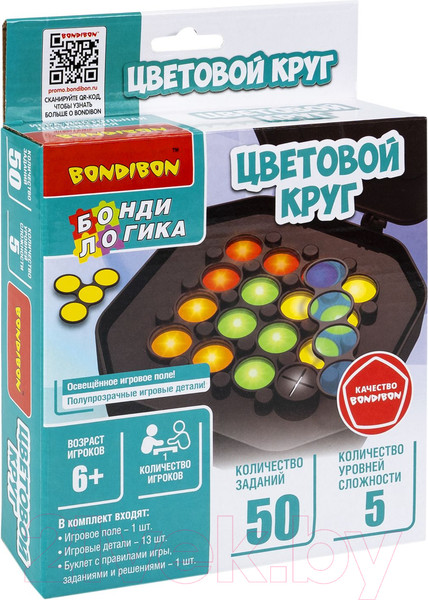 Изображение товара Игра-головоломка Bondibon БондиЛогика Цветовой круг / ВВ6280
