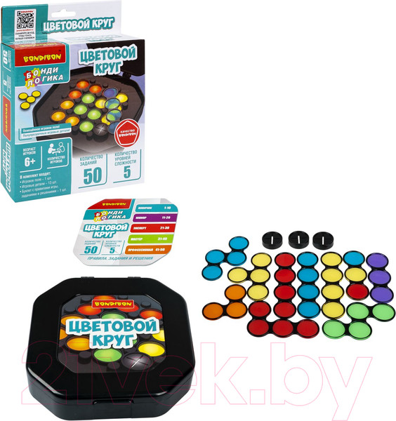 Изображение товара Игра-головоломка Bondibon БондиЛогика Цветовой круг / ВВ6280