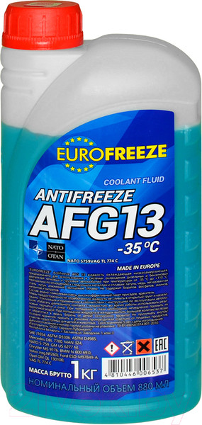Изображение товара Антифриз Eurofreeze AFG 13 -35C / 52292 (1кг, зеленый)