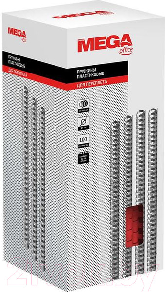 Изображение товара Пружины для переплета ProMega Office 14мм / 255094 (100шт, красный)