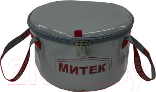 Изображение товара Ведро рыболовное Митек С крышкой H-20см (серый)