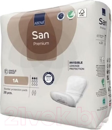 Изображение товара Прокладки урологические Abena San 1А Premium (28шт)