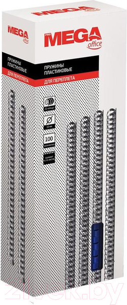 Изображение товара Пружины для переплета ProMega Office 10мм / 255085 (100шт, синий)
