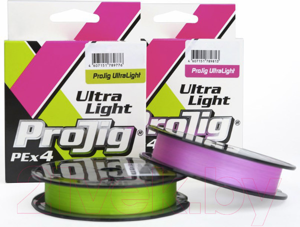 Изображение товара Леска плетеная Петроканат ProJig UltraLight 0.08мм 3.7кг (150м, светло-зеленый)