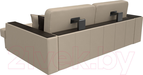 Изображение товара Диван угловой Лига Диванов Брюссель правый / 29394 (экокожа бежевый)