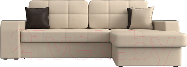 Изображение товара Диван угловой Лига Диванов Брюссель правый / 29394 (экокожа бежевый)