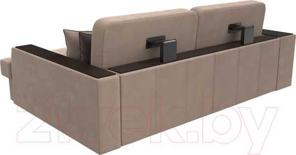 Изображение товара Диван угловой Лига Диванов Брюссель правый / 110647 (велюр бежевый)