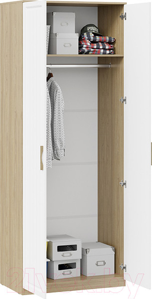 Изображение товара Шкаф ТриЯ Сэнди для одежды (вяз благородный/белый)