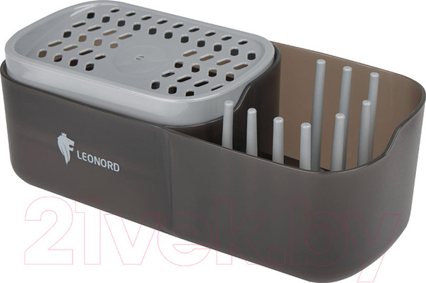 Изображение товара Дозатор моющего средства с подставкой для губки Leonord Sauber / 105851